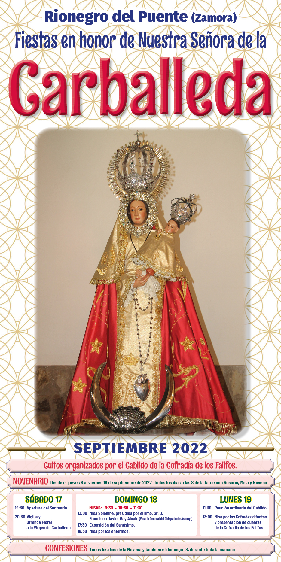 Fiestas en honor a Nuestra Señora de Carballeda 2022 Rionegro del Puente